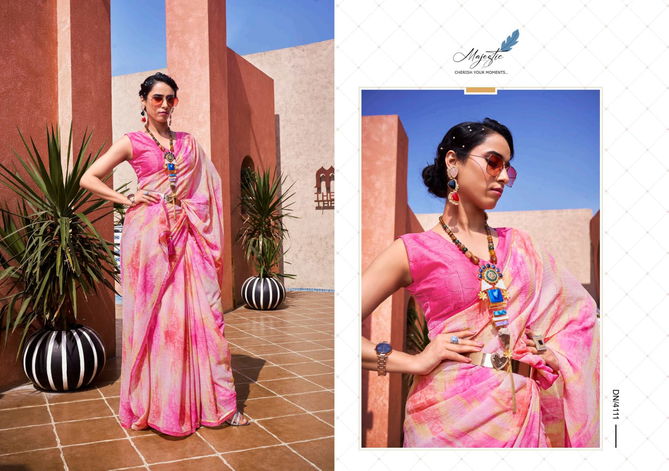 5D Designer Marie Gold 4111- 4118 Wholesale Printed Sarees Catalog